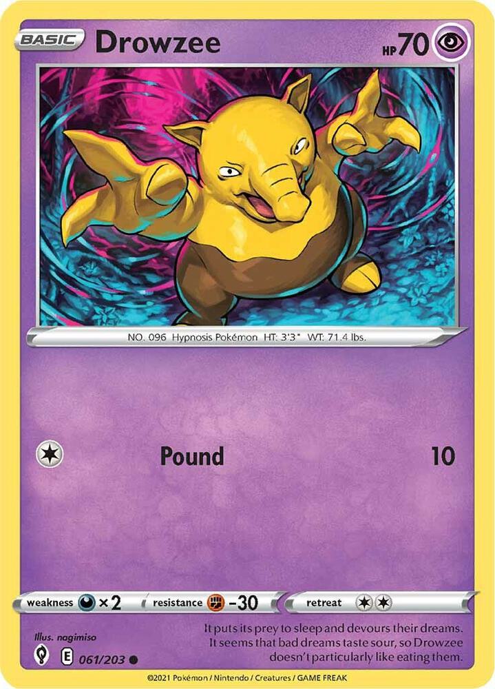 Drowzee (061/203) [SWSH07 Evolving Skies]