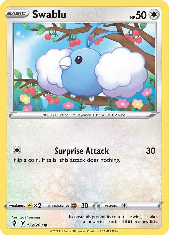 Swablu (132/203) [SWSH07 Evolving Skies]