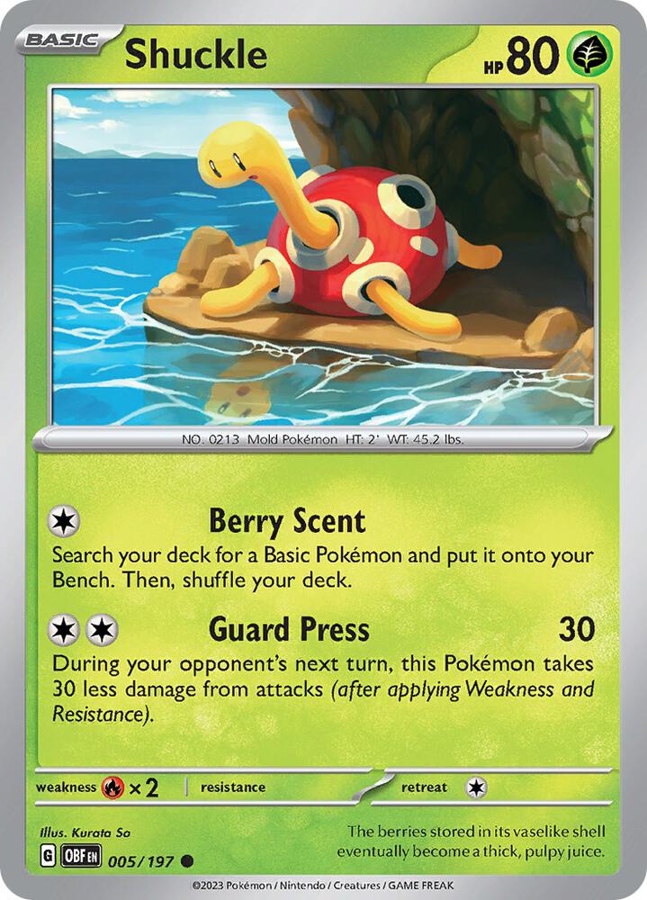 Shuckle (005/197) [SV03 Obsidian Flames]