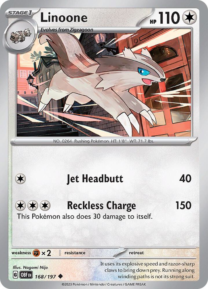 Linoone (168/197) [SV03 Obsidian Flames]
