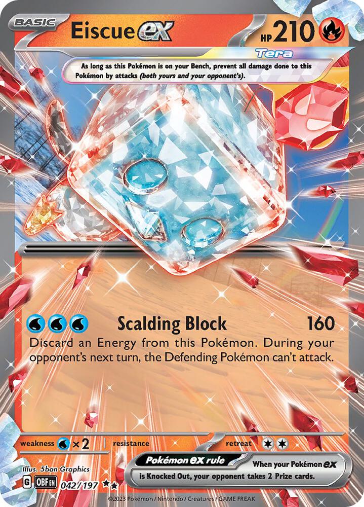 Eiscue ex (042/197) [SV03 Obsidian Flames]