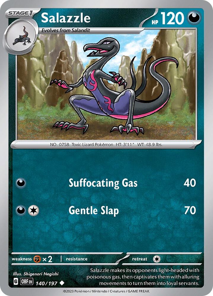 Salazzle (140/197) [SV03 Obsidian Flames]