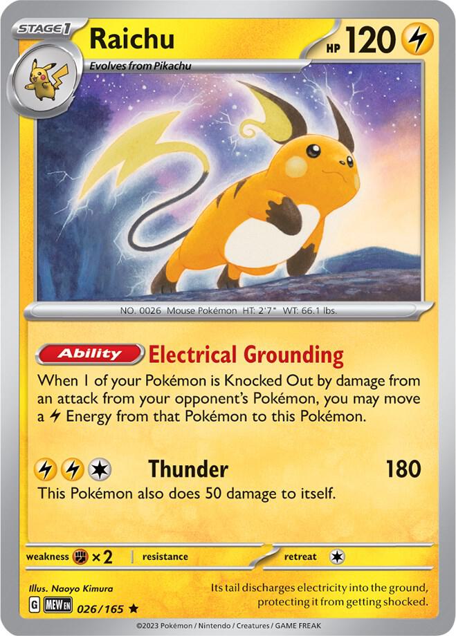 Raichu (026/165) [SV Scarlet and Violet 151]