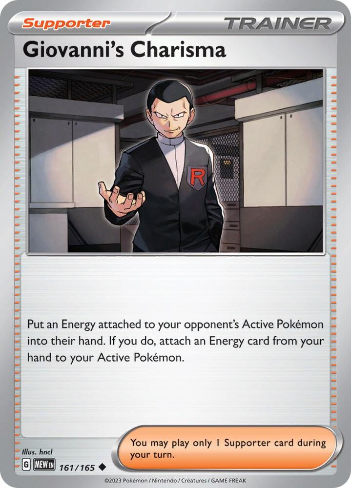 Giovanni's Charisma - 161/165 [SV Scarlet and Violet 151]