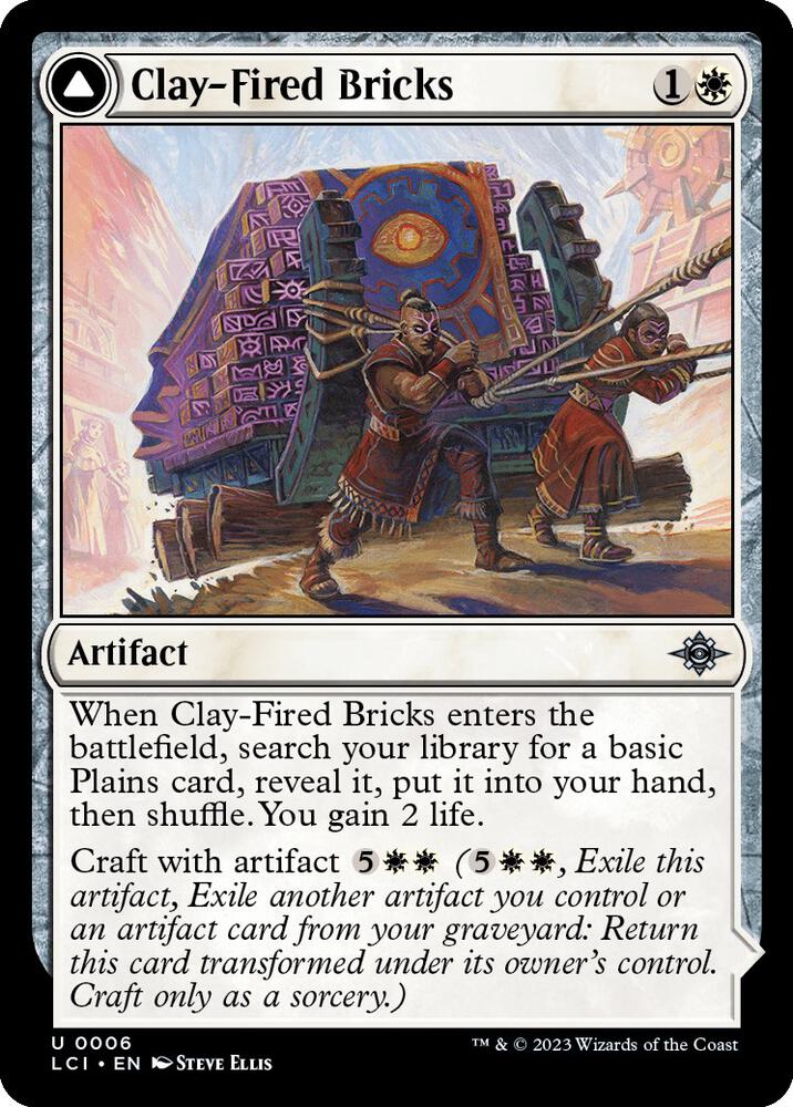 Clay-Fired Bricks (6) [The Lost Caverns of Ixalan]