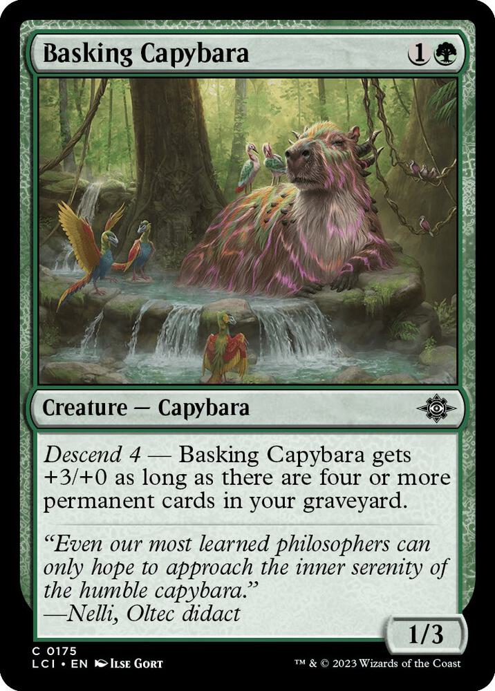 Basking Capybara (175) [The Lost Caverns of Ixalan]