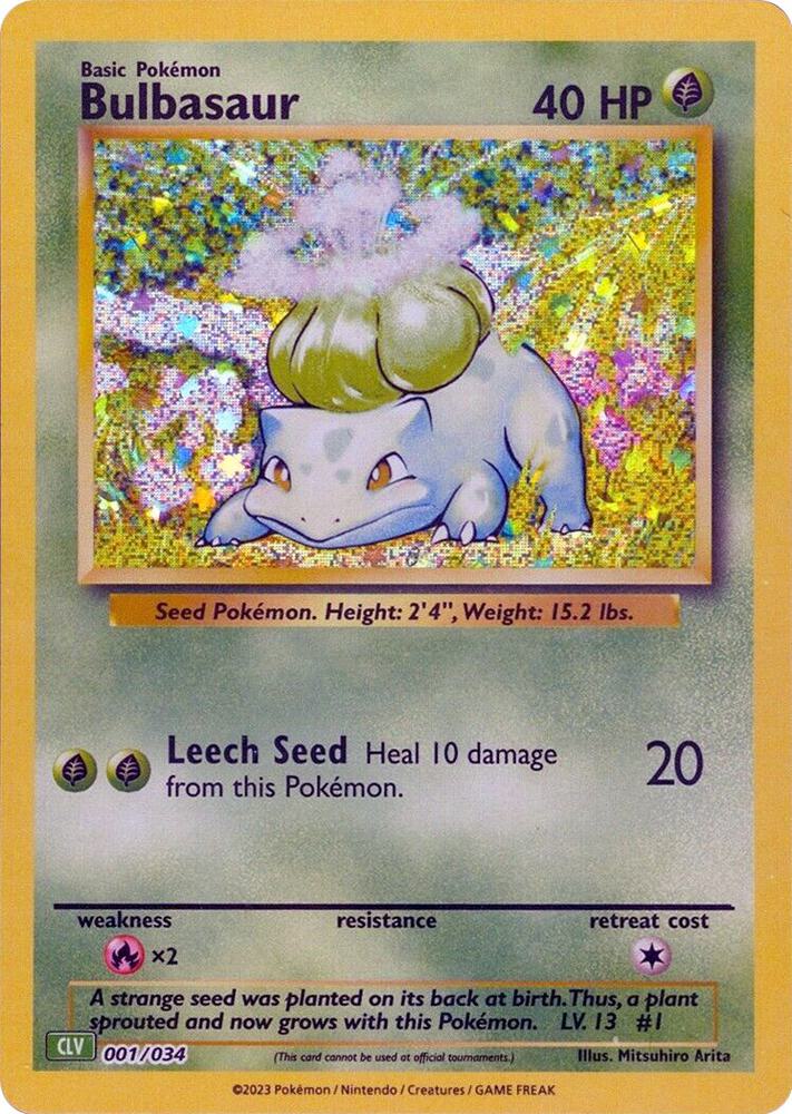 Bulbasaur (001/034) [Trading Card Game Classic]