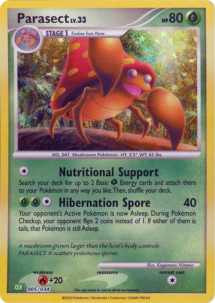 Parasect (005/034) [Trading Card Game Classic]