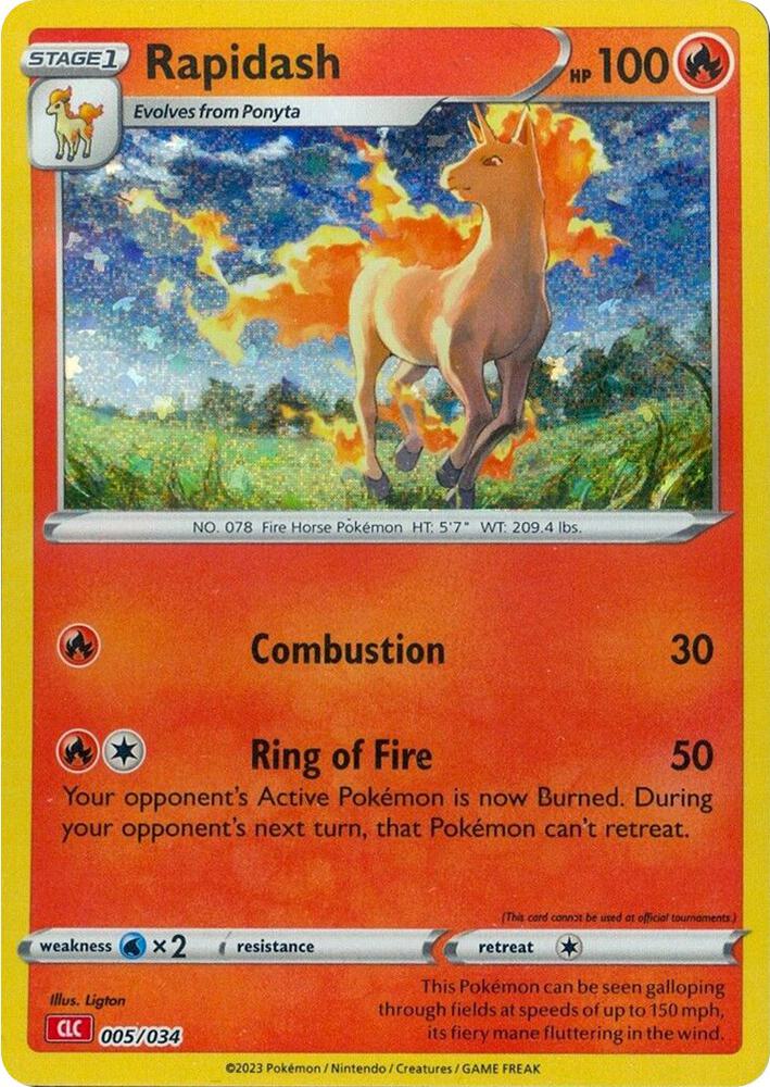 Rapidash (005/034) [Trading Card Game Classic]