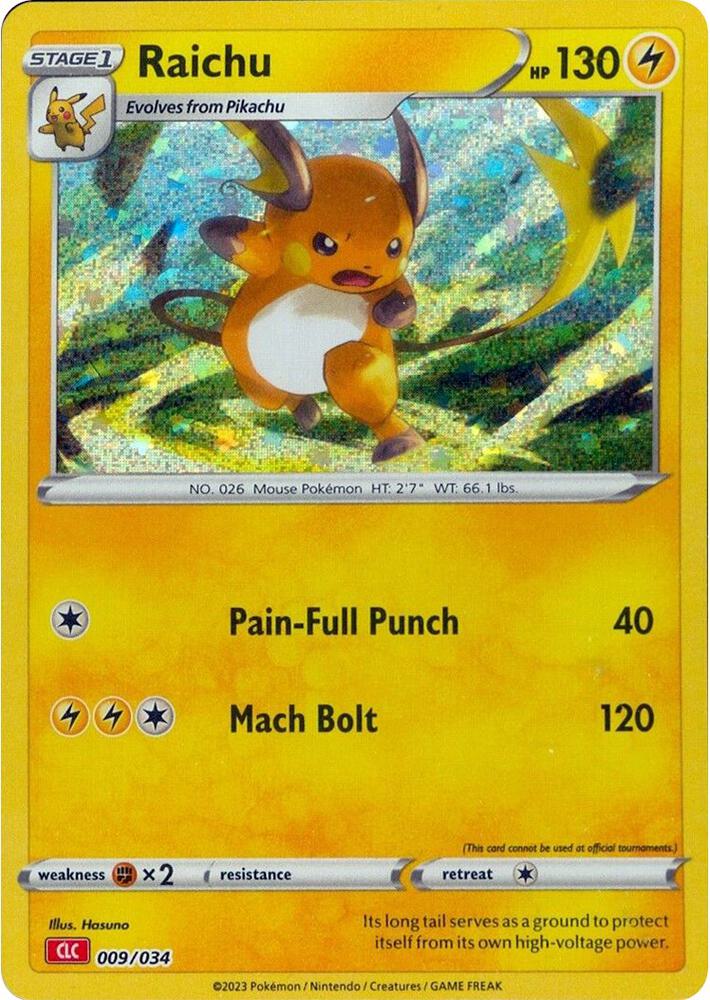 Raichu (009/034) [Trading Card Game Classic]