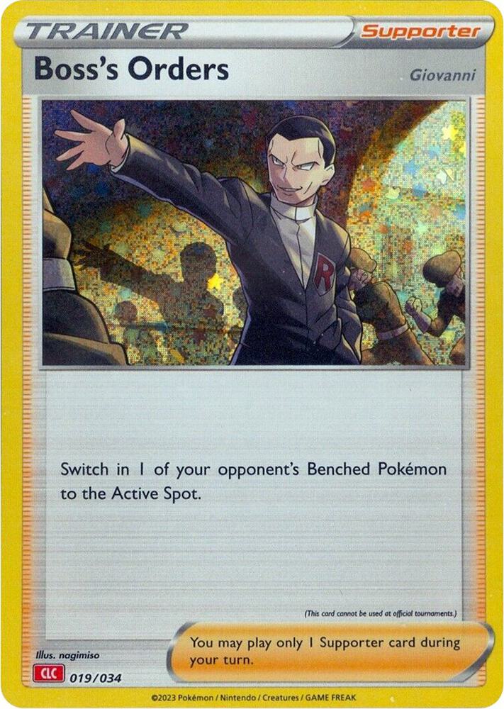 Boss's Orders (CLC) (019/034) [Trading Card Game Classic]