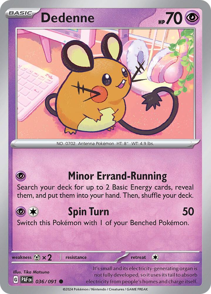 Dedenne (036/091) [SV Paldean Fates]