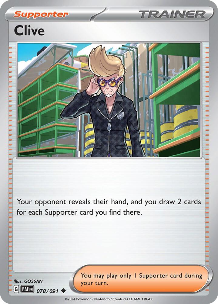 Clive - 078/091 [SV Paldean Fates]