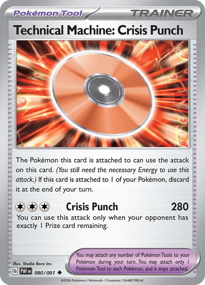Technical Machine: Crisis Punch (090/091) [SV Paldean Fates]