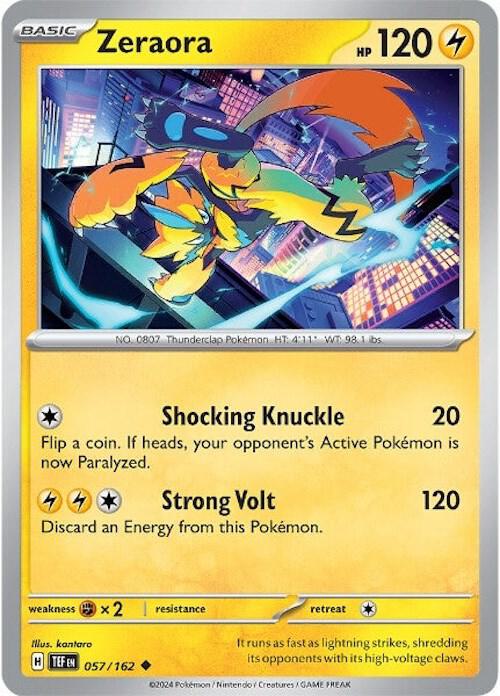 Zeraora (057/162) [SV05 Temporal Forces]