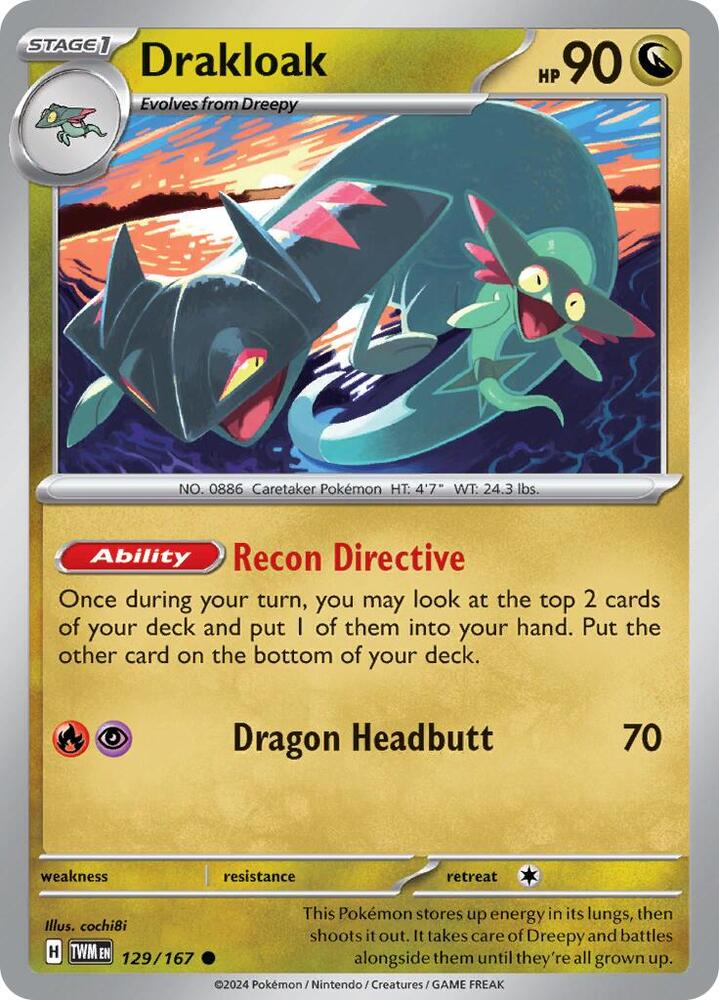 Drakloak (129/167) [SV06 Twilight Masquerade]