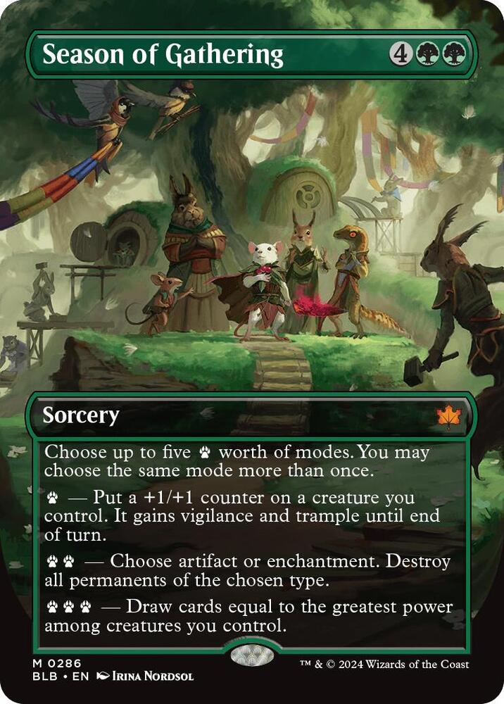 Season of Gathering (Borderless) (286) [Bloomburrow]