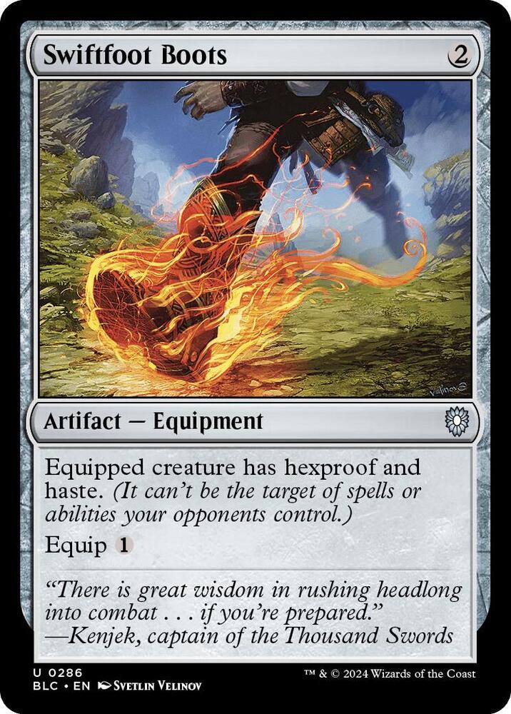 Swiftfoot Boots (286) [Bloomburrow Commander]