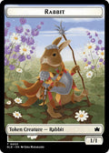 Rabbit // Fish Double-Sided Token (3 // 7) [Bloomburrow]