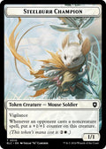 Steelburr Champion // Squid Double-Sided Token (10 // 17) [Bloomburrow Commander]