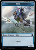 Bird (0011) // Fish Double-Sided Token (11 // 7) [Bloomburrow Commander]