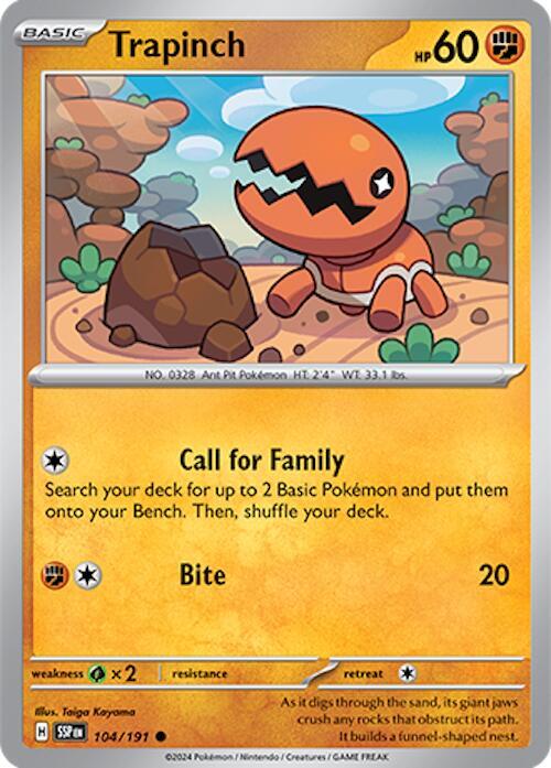 Trapinch (104/191) [SV08 Surging Sparks]
