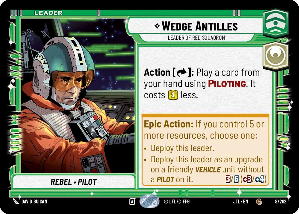 Wedge Antilles - Leader of Red Squadron (008/262) [Jump to Lightspeed]