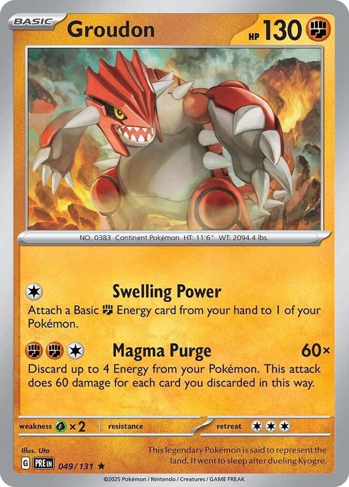 Groudon (049/131) [SV Prismatic Evolutions]
