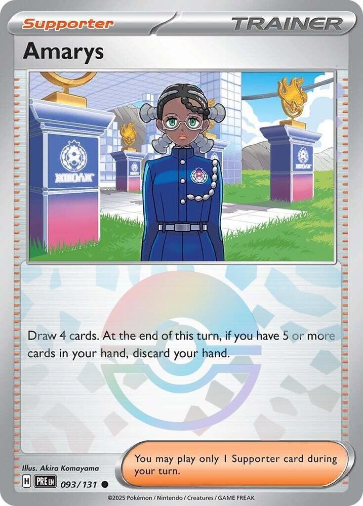 Amarys - 093/131 (Poke Ball Pattern) [SV Prismatic Evolutions]