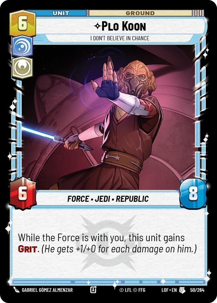 Plo Koon - I Don't Believe in Chance (050/264) [Legends of the Force]