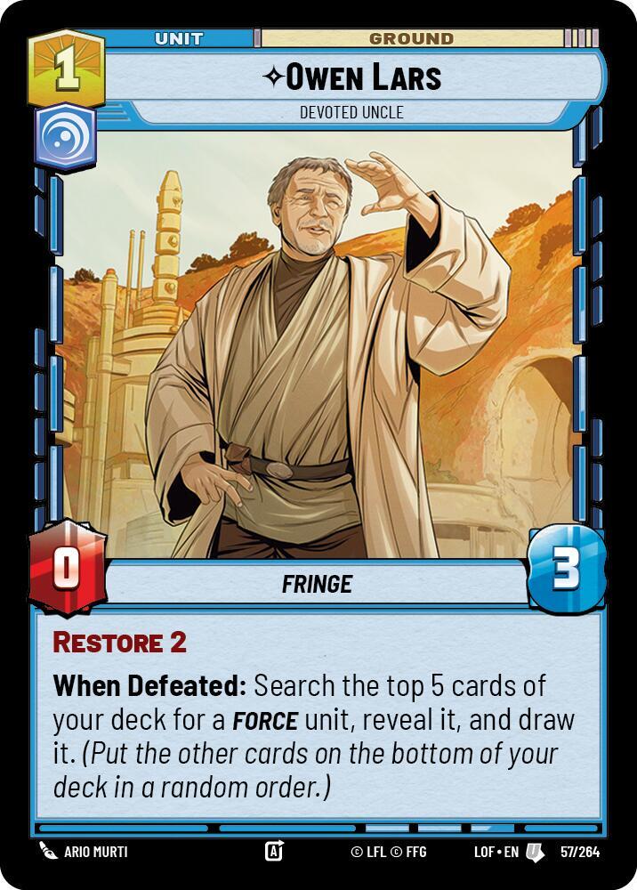 Owen Lars - Devoted Uncle (057/264) [Legends of the Force]