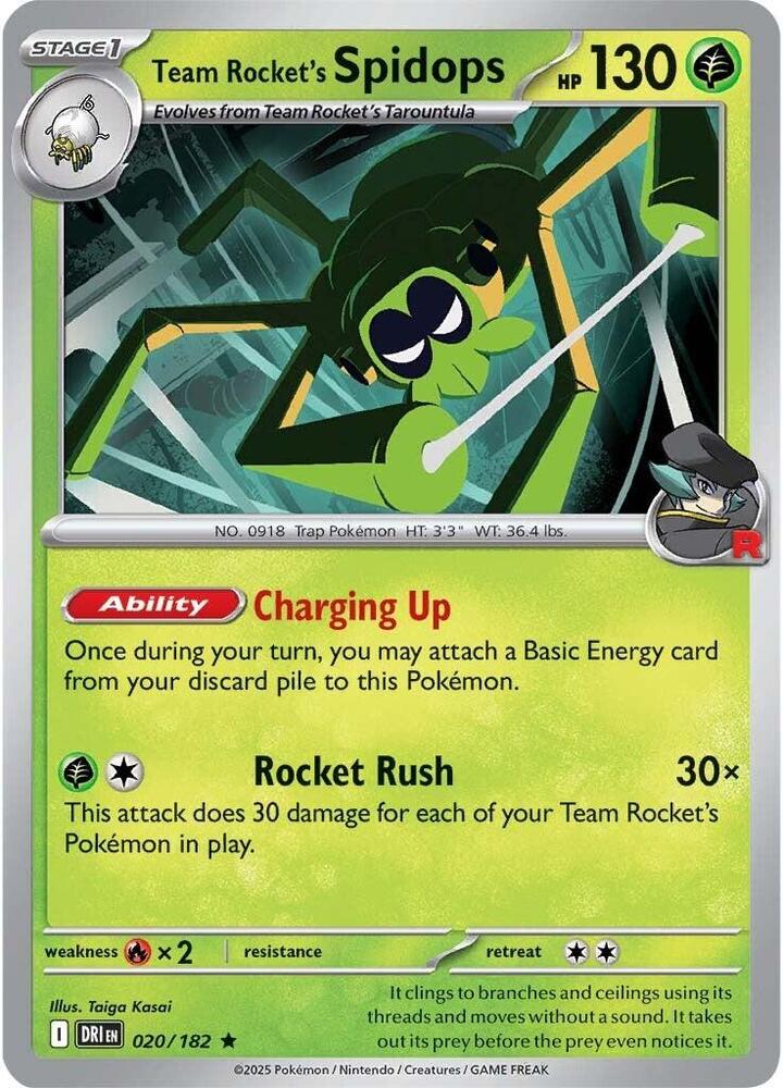 Team Rocket's Spidops - 020/182 [SV10: Destined Rivals]