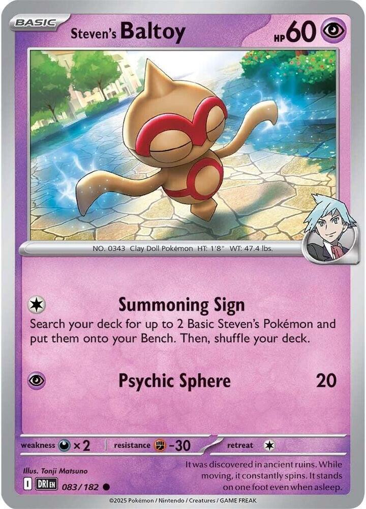 Steven's Baltoy (083/182) [SV10: Destined Rivals]