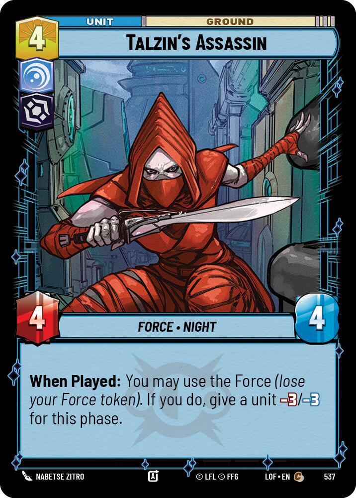 Talzin's Assassin (Foil) (537) [Legends of the Force]